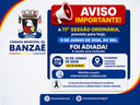 Câmara de Banzaê adia 11ª Sessão Ordinária para esta quarta-feira (10)